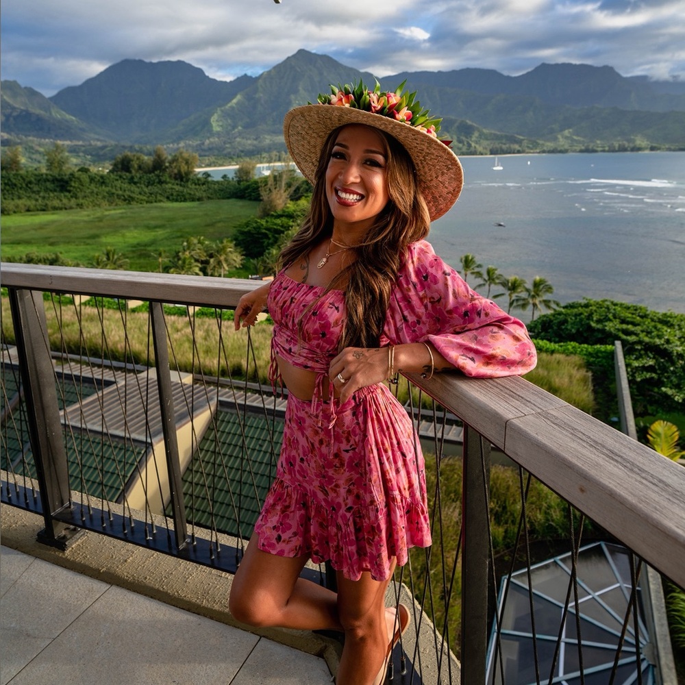 Saltwater LUXE Pink Floral Garment